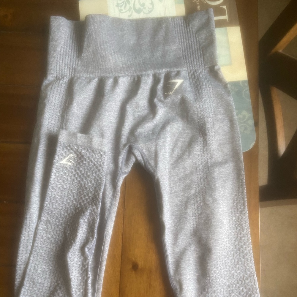 Dark grey with a blue tint gymshark leggings